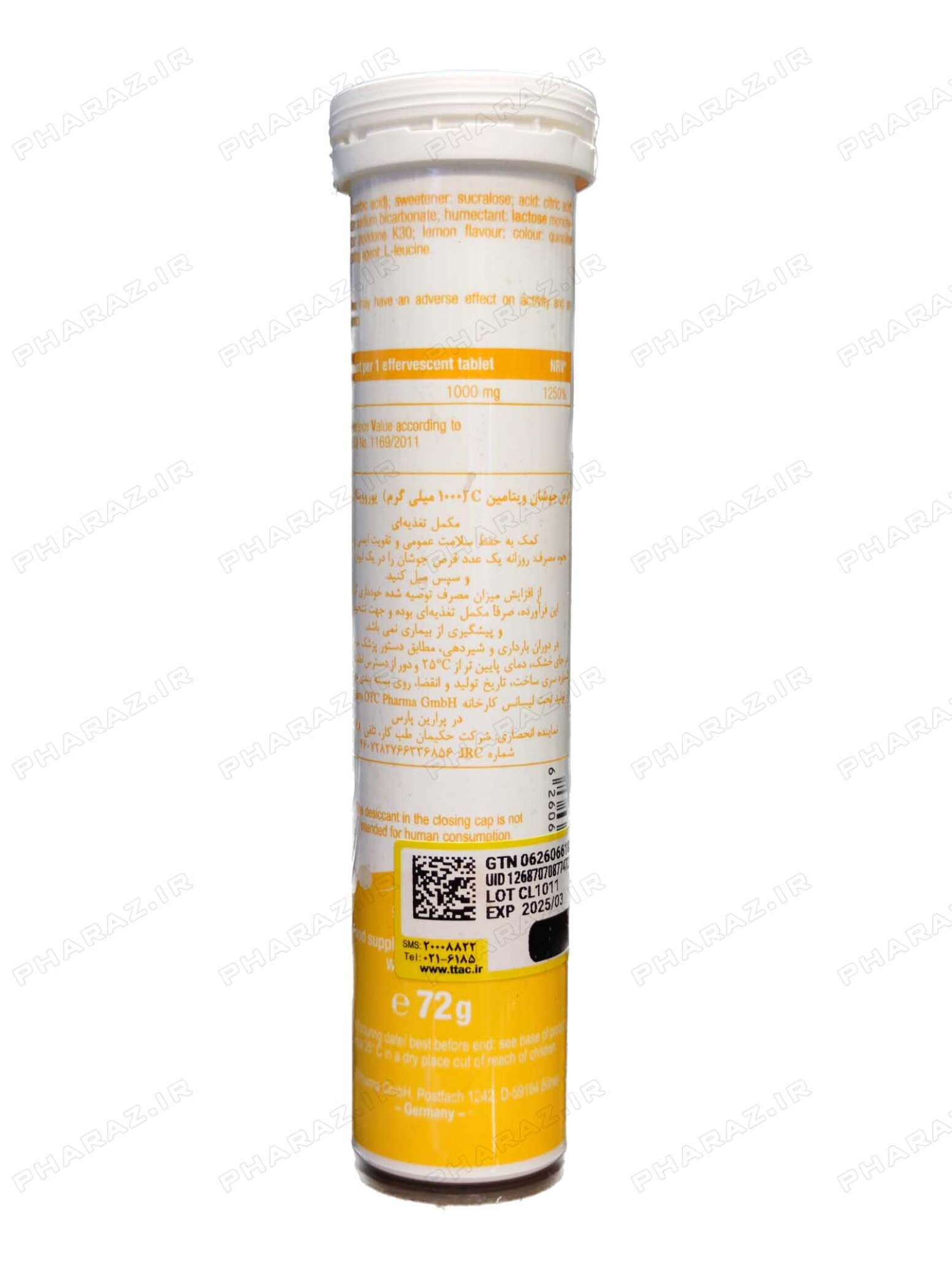  Eurho Vital Vitamin C 1000 mg 20 Effervescent Tablet 