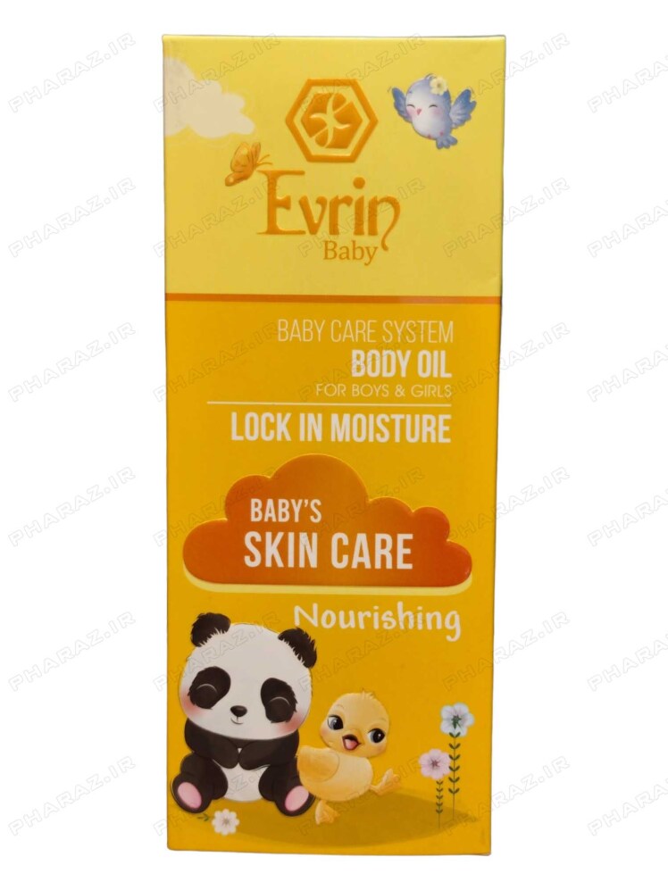 روغن بچه اورین 200 میلی لیتر - Evrin Baby Body Oil