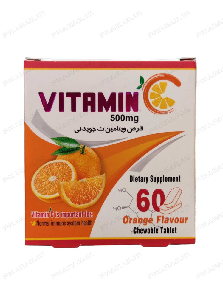 قرص جویدنی ویتامین C دنیا دارو 500 میلی گرم 60 عدد