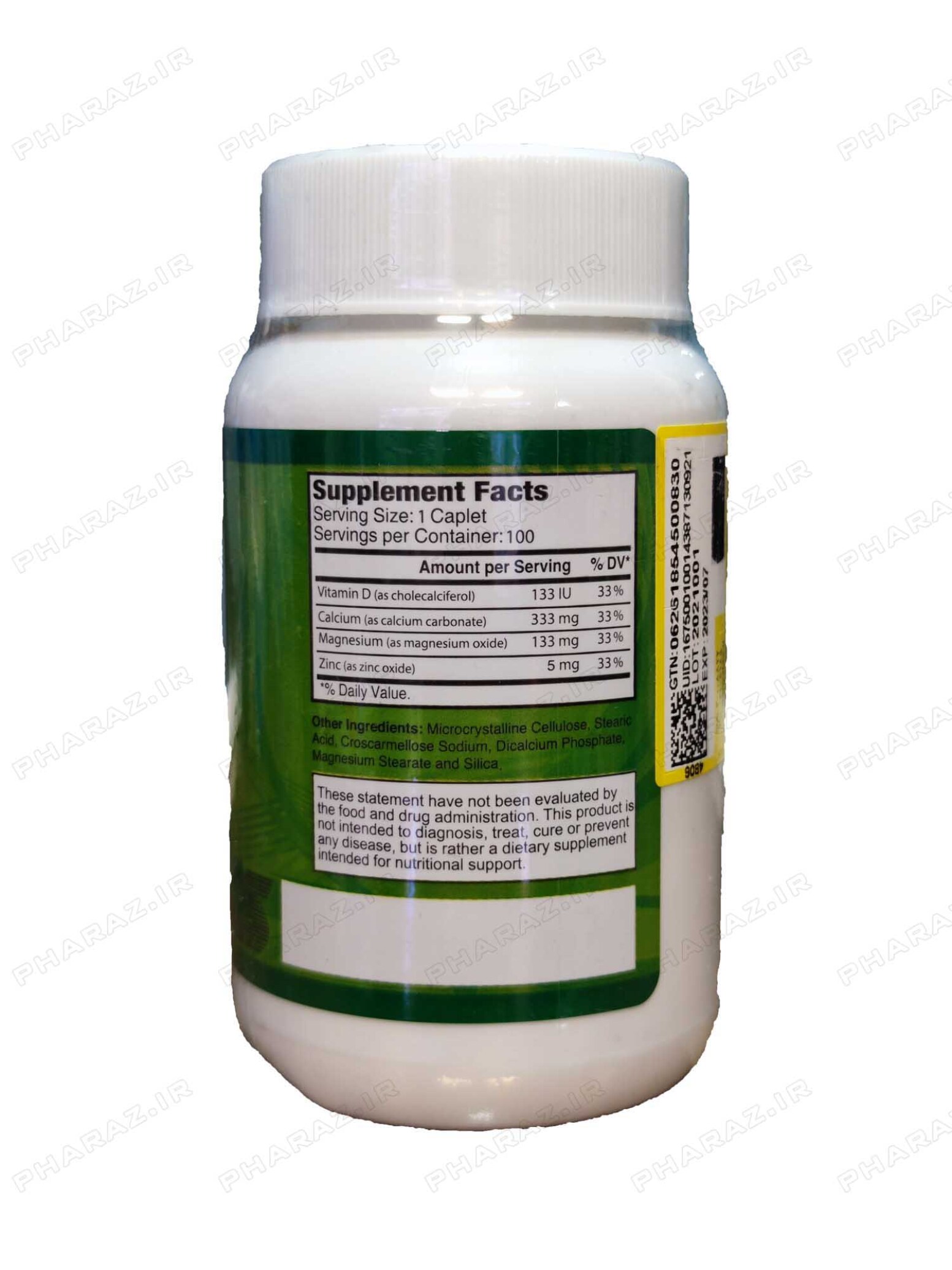 ALFA Vitamins Calcium Magnesium Zinc + Vitamin D 100 Cap 