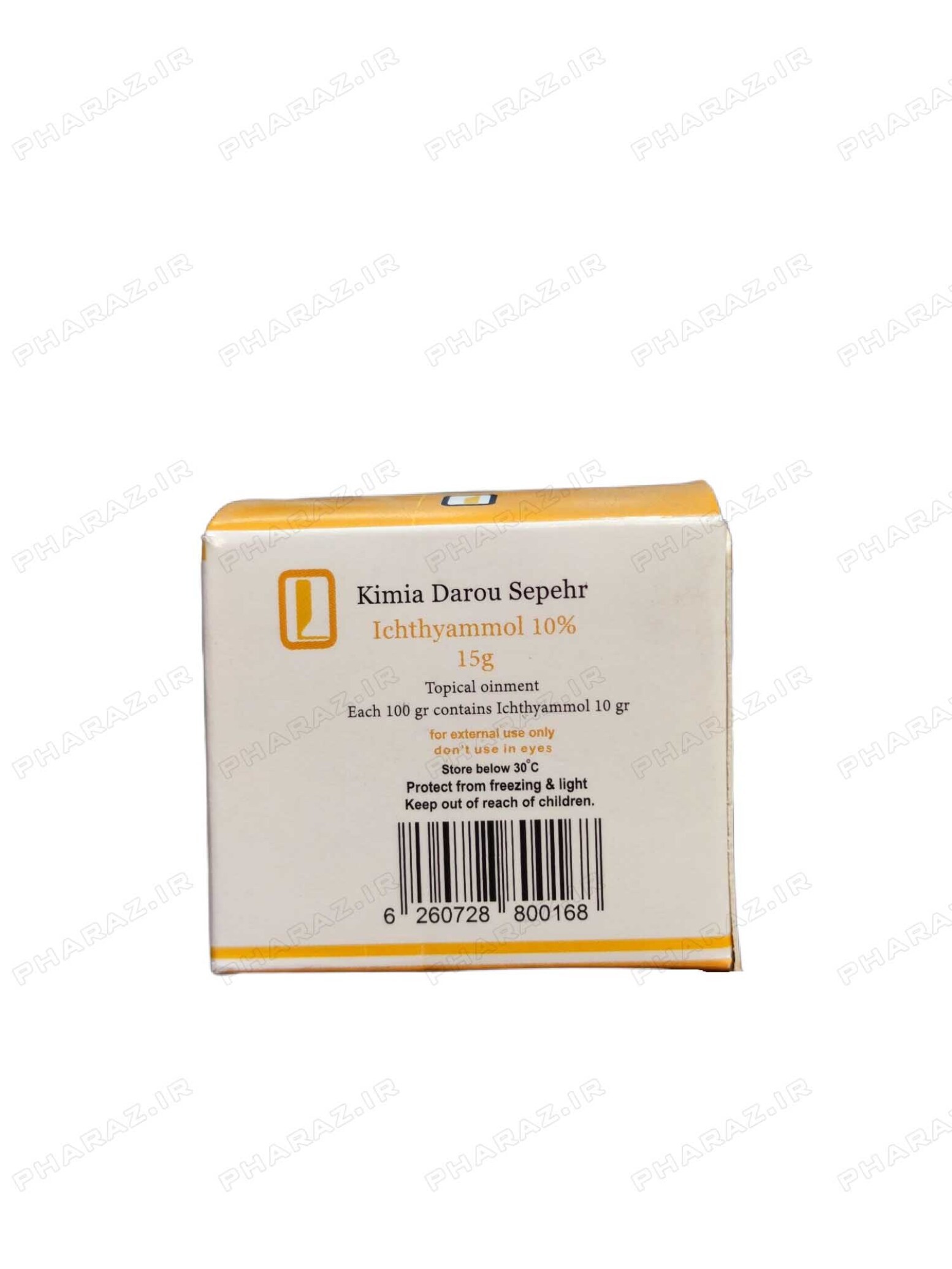  Kimia Darou Sepehr Ichthyammol 10% Topical Ointment 15 g 