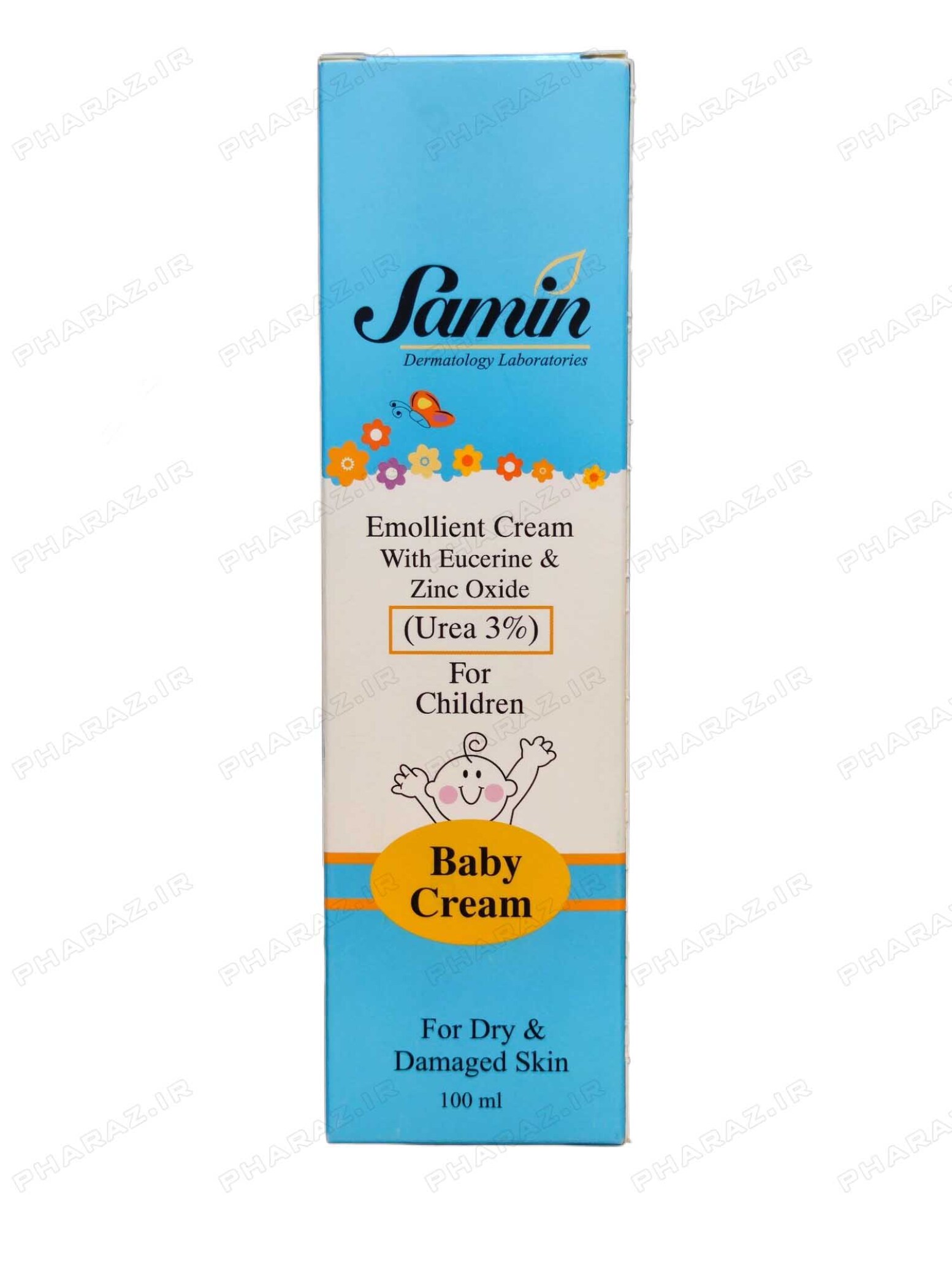  کرم نرم کننده حاوی اوسرین،اوره و زینک اکساید 3% برای کودکان ثمین 